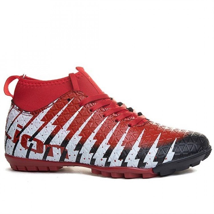 Freelıon Çoraplı Siyah Kırmızı Halısaha Futbol Ayakkabısı