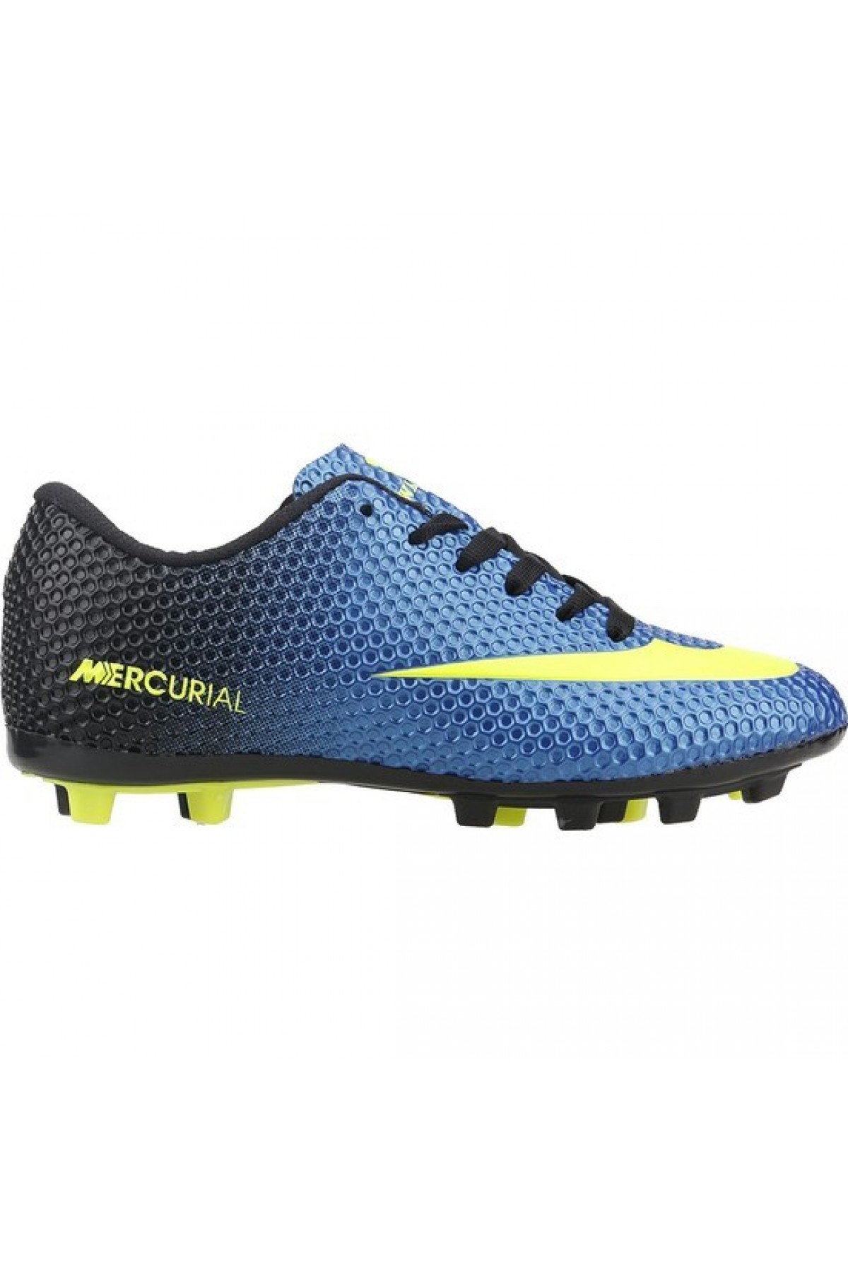 Erkek Mavi Sarı Desen Krampon Futbol Ayakkabısı Mavi Sarı Krampon Hs471