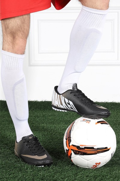 Walked 401 Siyah A.yaldız Halısaha Erkek Futbol Spor Ayakkabı