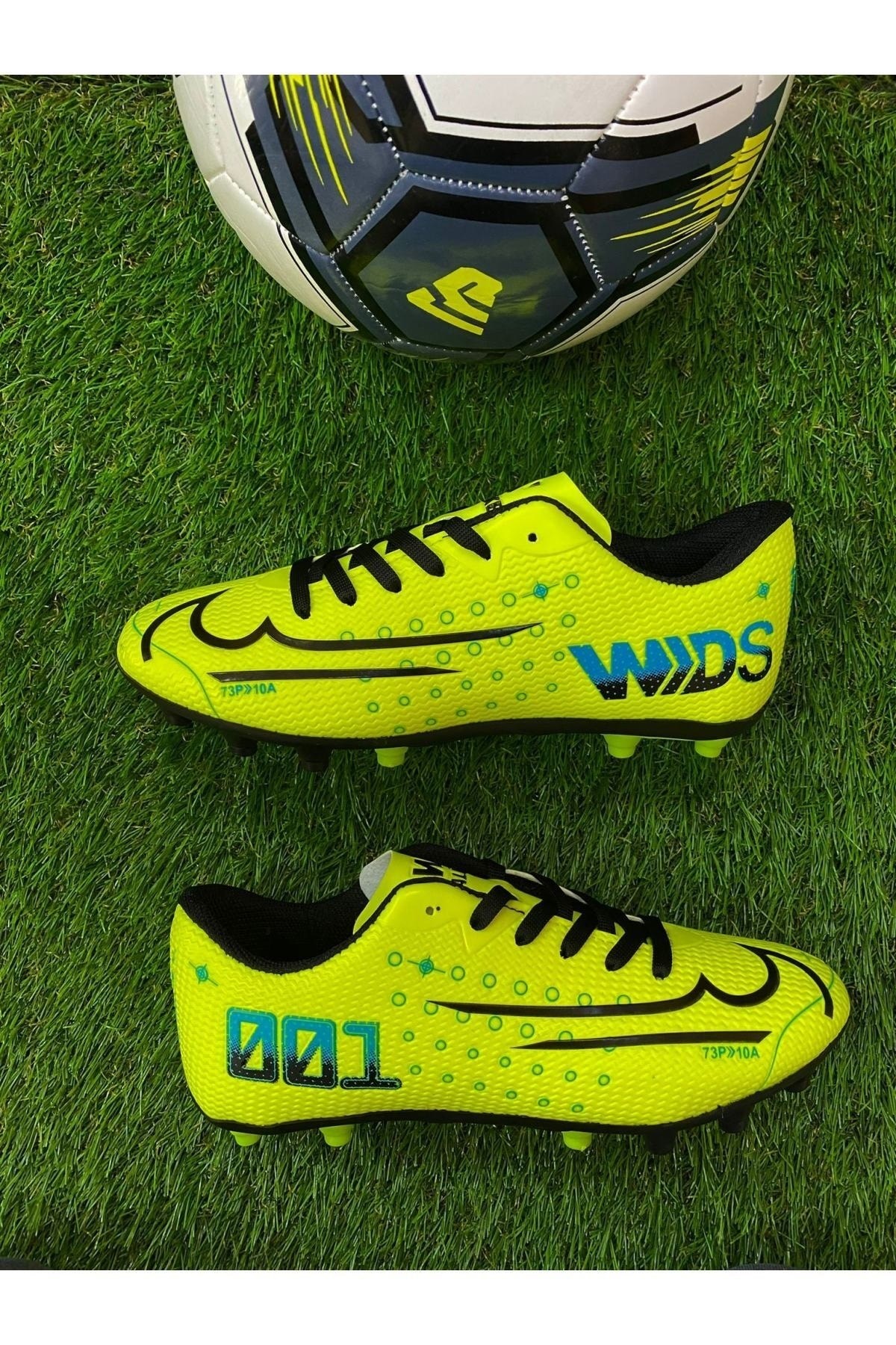 441 Sarı Siyah Halısaha Krampon Futbol Ayakkabısı