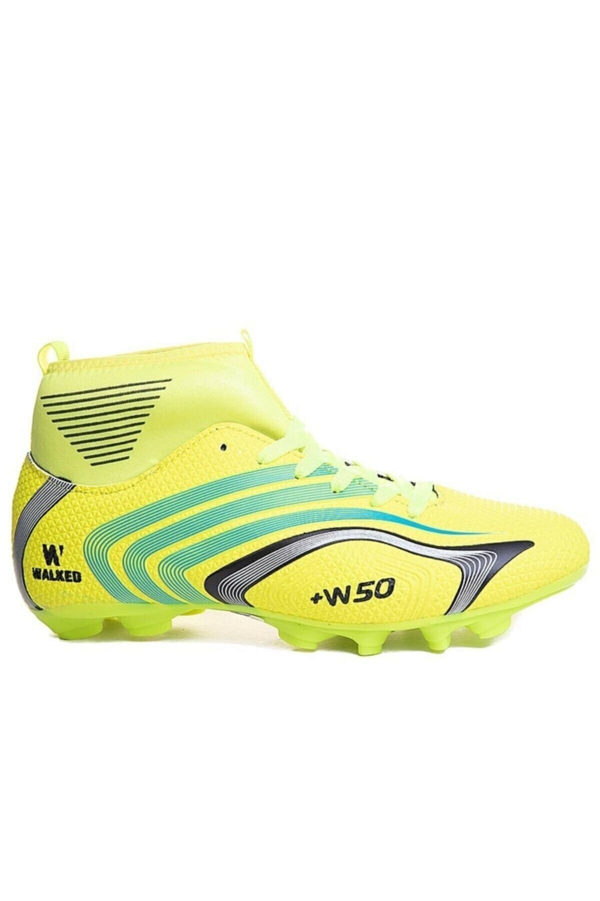 Walked 435 Sarı Çoraplı Krampon Futbol Ayakkabısı