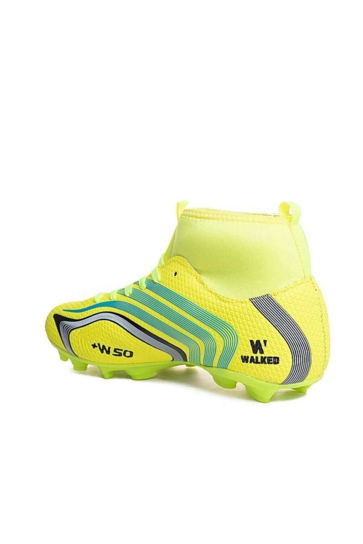 Walked 435 Sarı Çoraplı Krampon Futbol Ayakkabısı