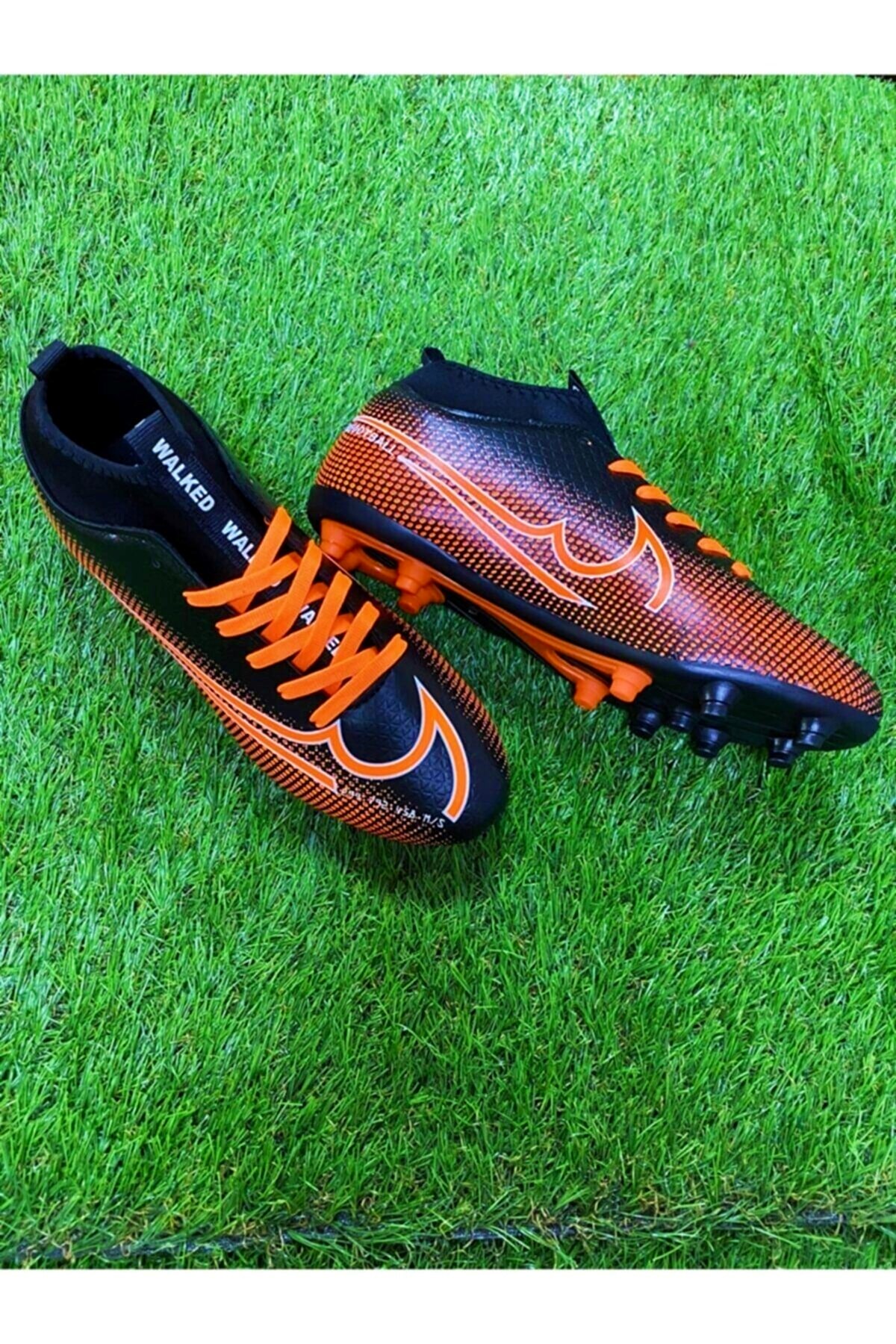 Yeni Sezon Çoraplı Krampon 437 Siyah Turuncu