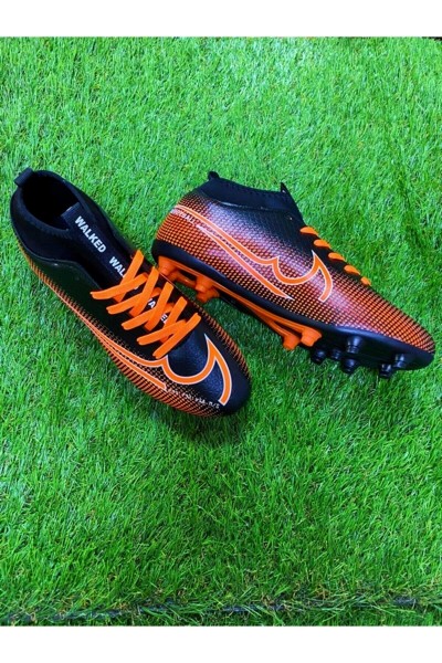 Yeni Sezon Çoraplı Krampon 437 Siyah Turuncu