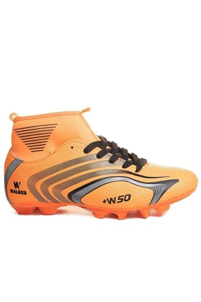Çoraplı Krampon Futbol Ayakkabısı 435 Turuncu