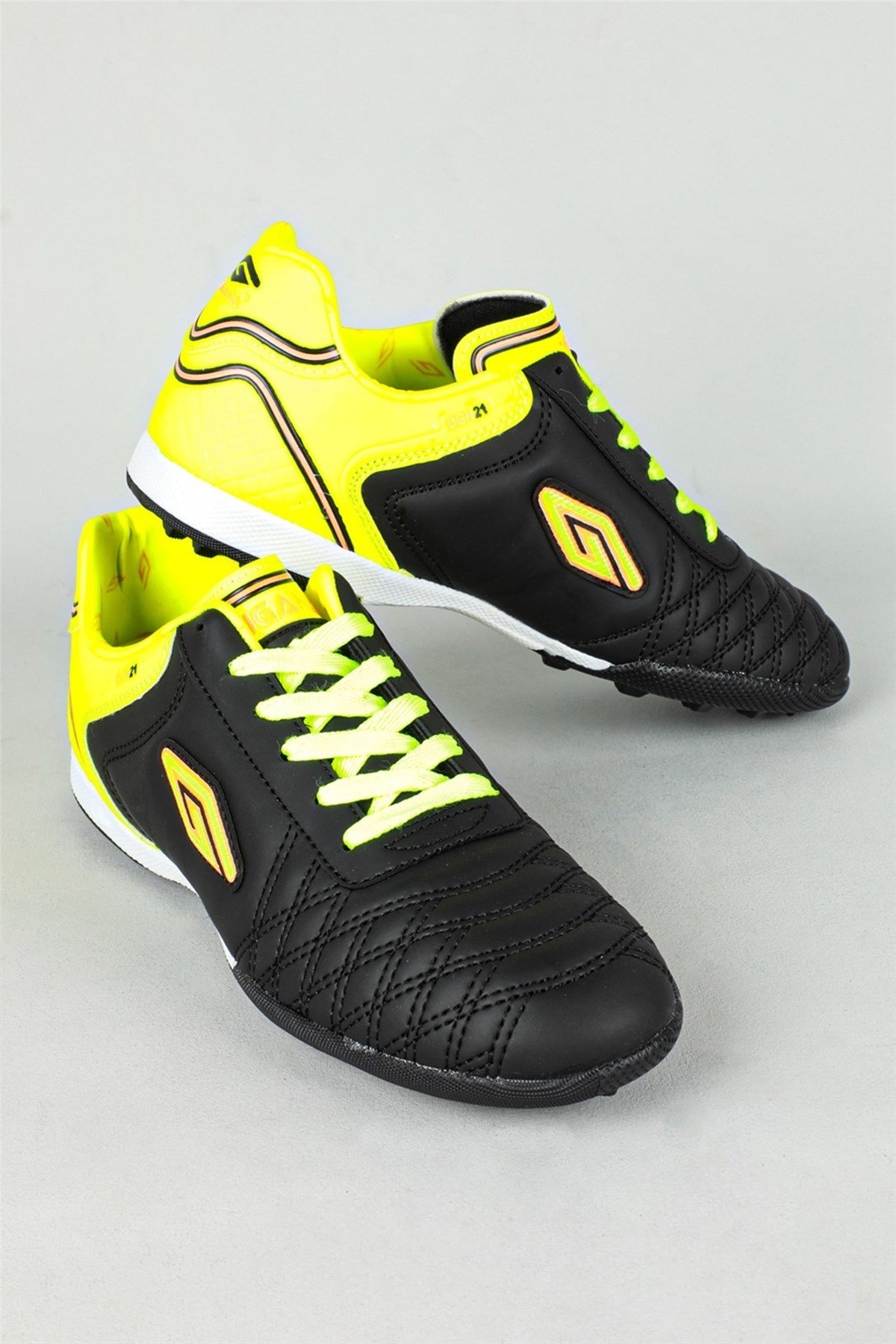 Dugana Mk1902 Siyah Sarı Erkek Halı Saha Ayakkabısı