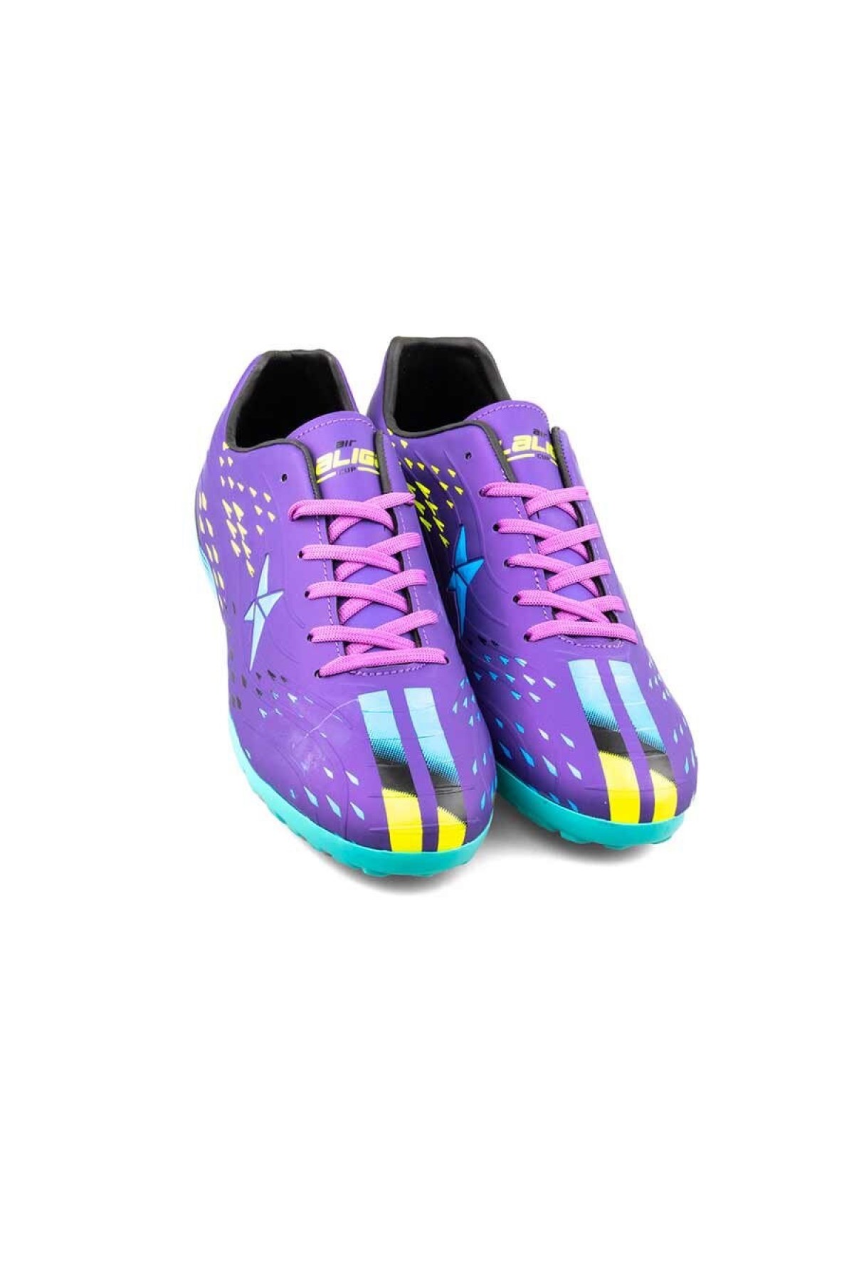 La Liga Erkek Çocuk 535 Mor Turkuaz Krampon Futbol Ayakkabısı 535