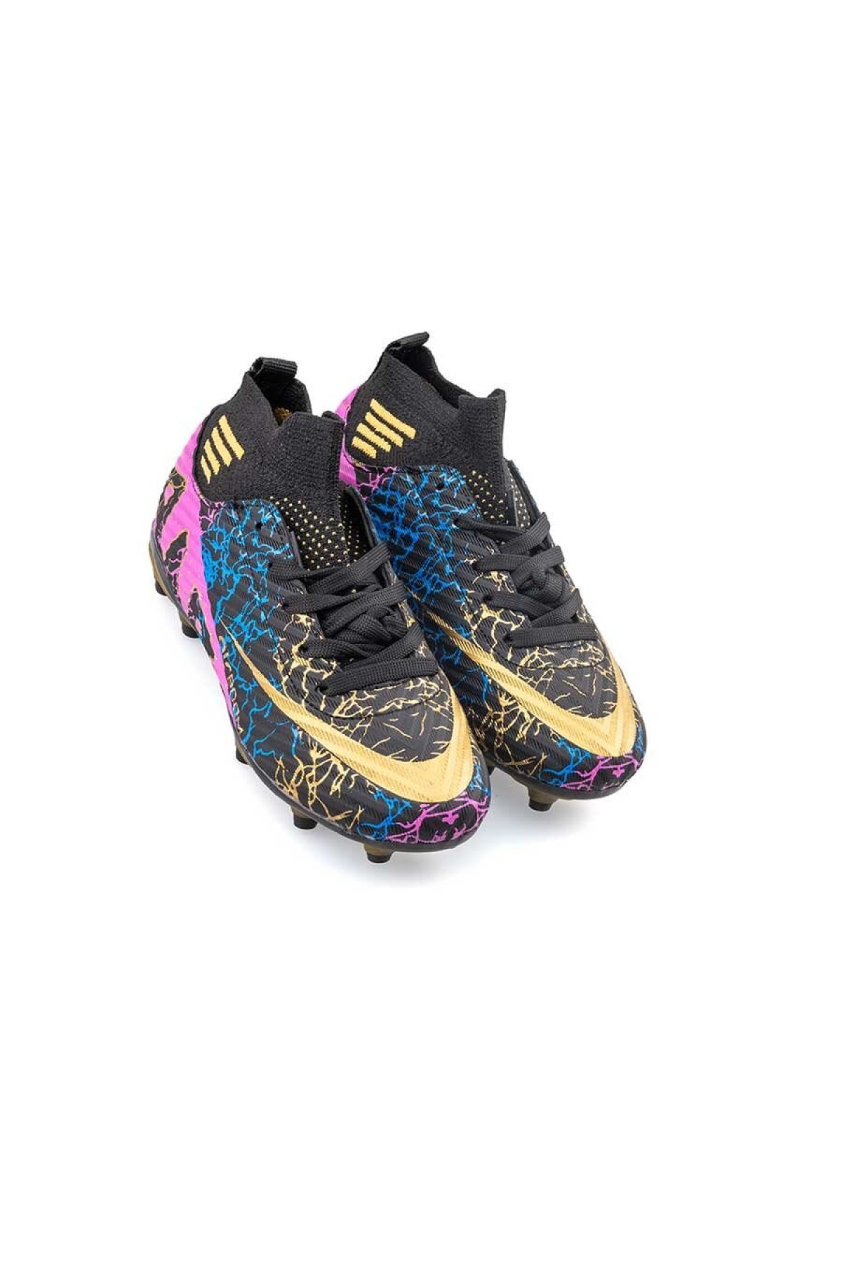 Laliga 565 Siyah Altın Rengi Çoraplı Krampon