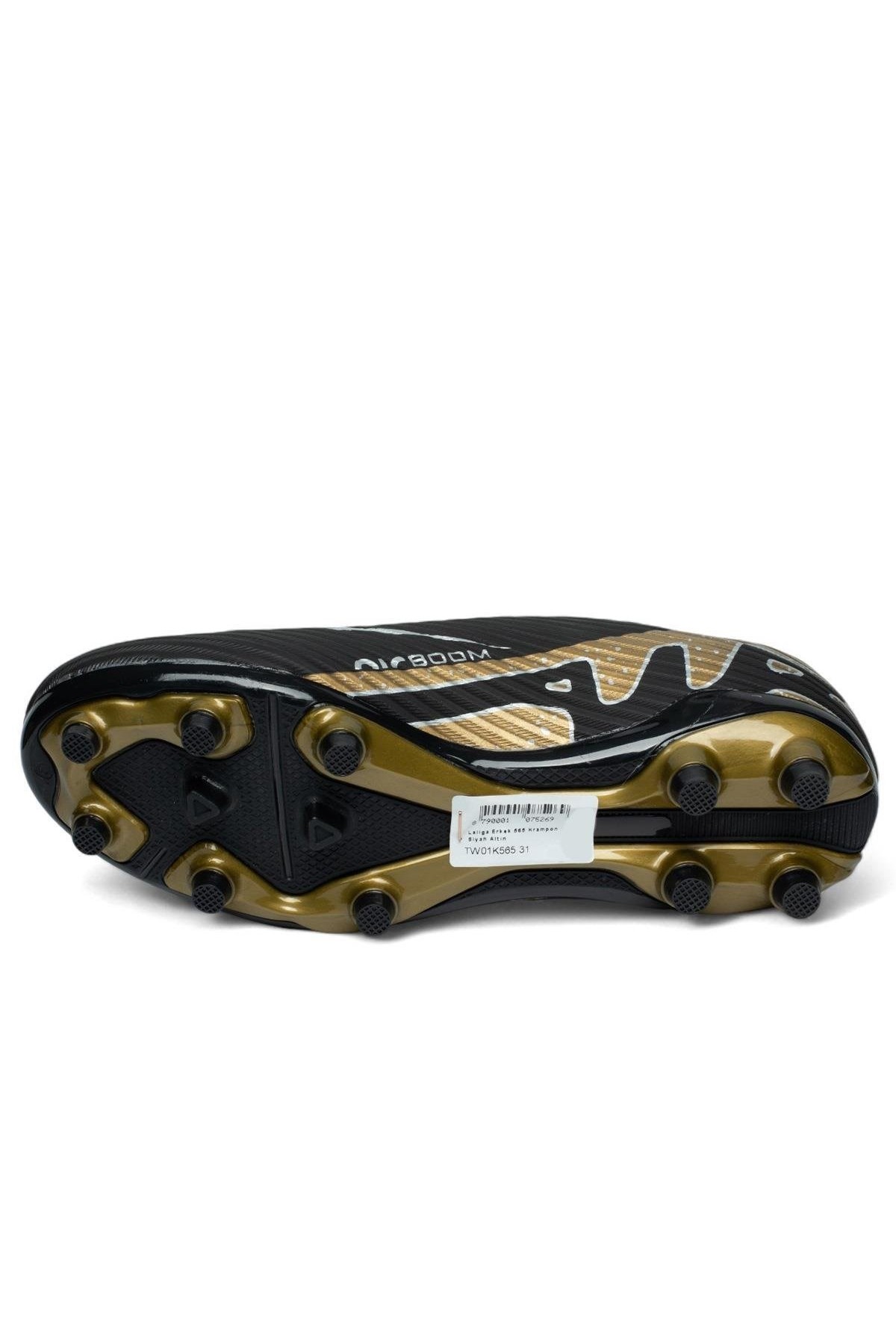 Erkek Krampon Halısaha Futbol Ayakkabı  Siyah Gold 565