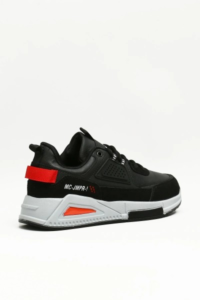 Jamper 2137 Siyah Kırmızı Erkek Spor Ayakkabı