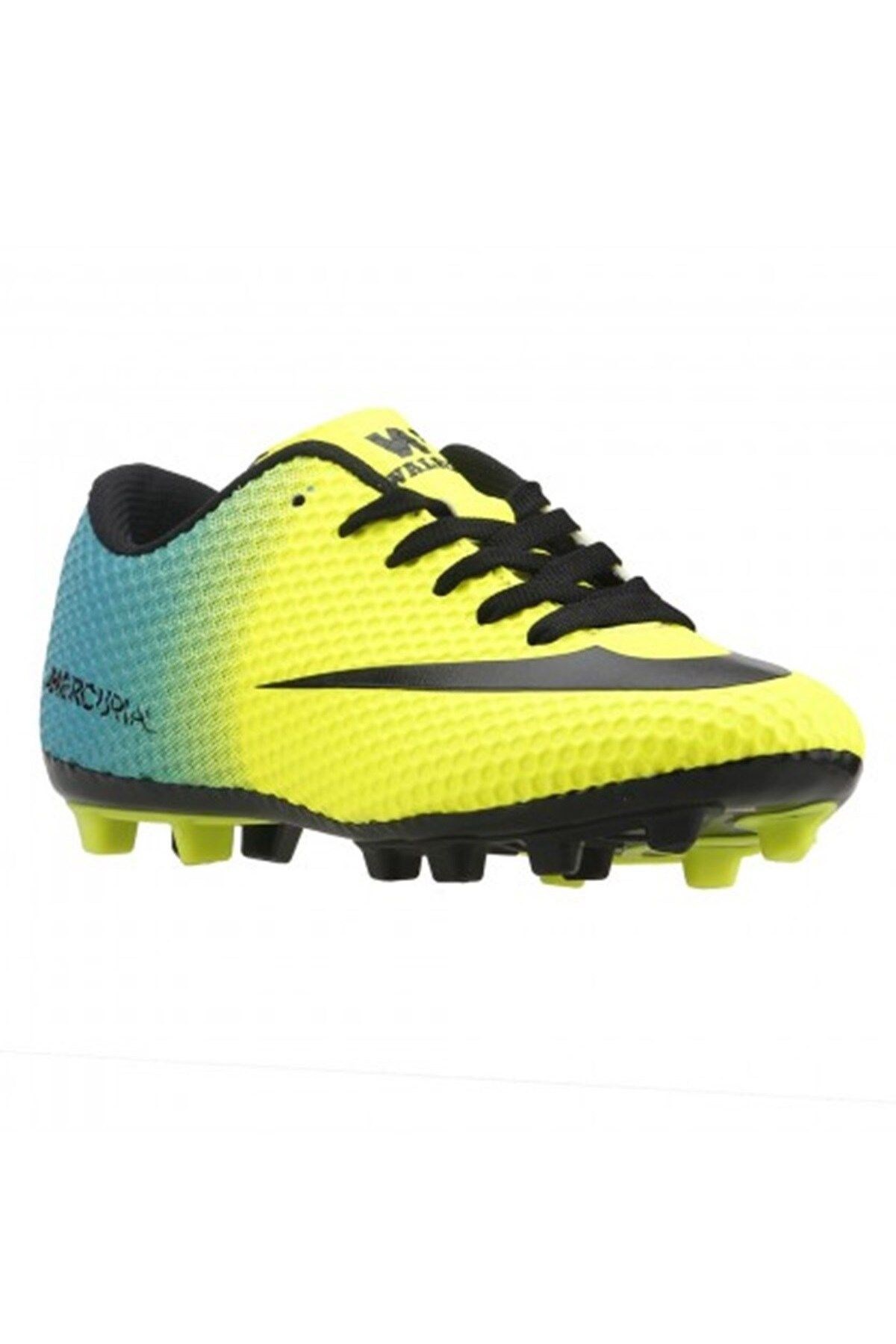 Walked 401 Sarı Krampon Çim Erkek Çocuk Futbol Spor Ayakkabı