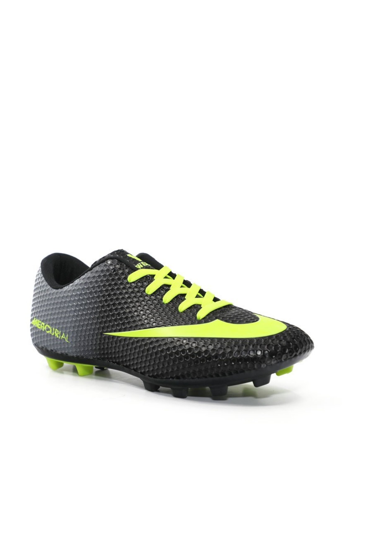 Walkd 401 Erkek Siyah Sarı  Kırampon Futbol Ayakkabısı