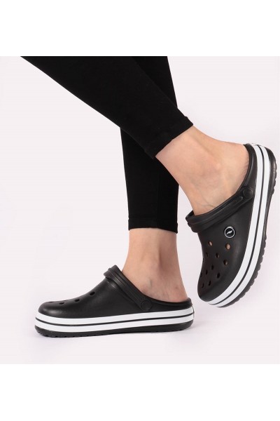 twingo Siyah Günlük Ortopedik cros  terlik