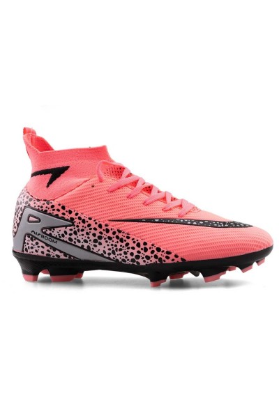 Neon Pembe Çim Saha Futbol Ayakkabısı – Hafif, Konforlu ve Kaymaz Tabanlı Krampon 610