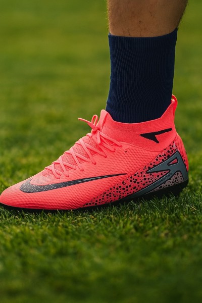 Neon Pembe Çim Saha Futbol Ayakkabısı – Hafif, Konforlu ve Kaymaz Tabanlı Krampon 610