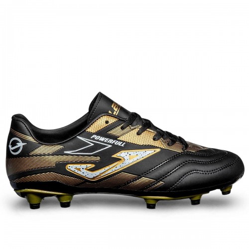 Erkek Siyah Altın Sarısı Profesyonel Çim Saha Kramponu