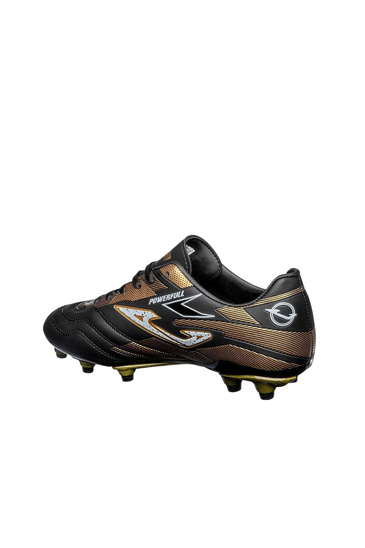 Erkek Siyah Altın Sarısı Profesyonel Çim Saha Kramponu