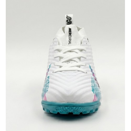 Beyaz/turkuaz Profesyonel Çocuk Halı Saha Ayakkabısı