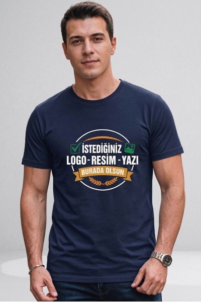 Kişiye Özel Baskılı Tişört – Fotoğraf, Yazı ve Logo Tasarımlı Beyaz T-Shirt