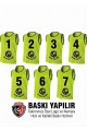 7'li Set Yetişkin Futbol Antrenman Yeleği / Takımlara Özel Baskı İmkanı